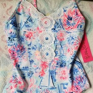 Lilly Pulitzer NWT size 10 Swim Bathing Suitr